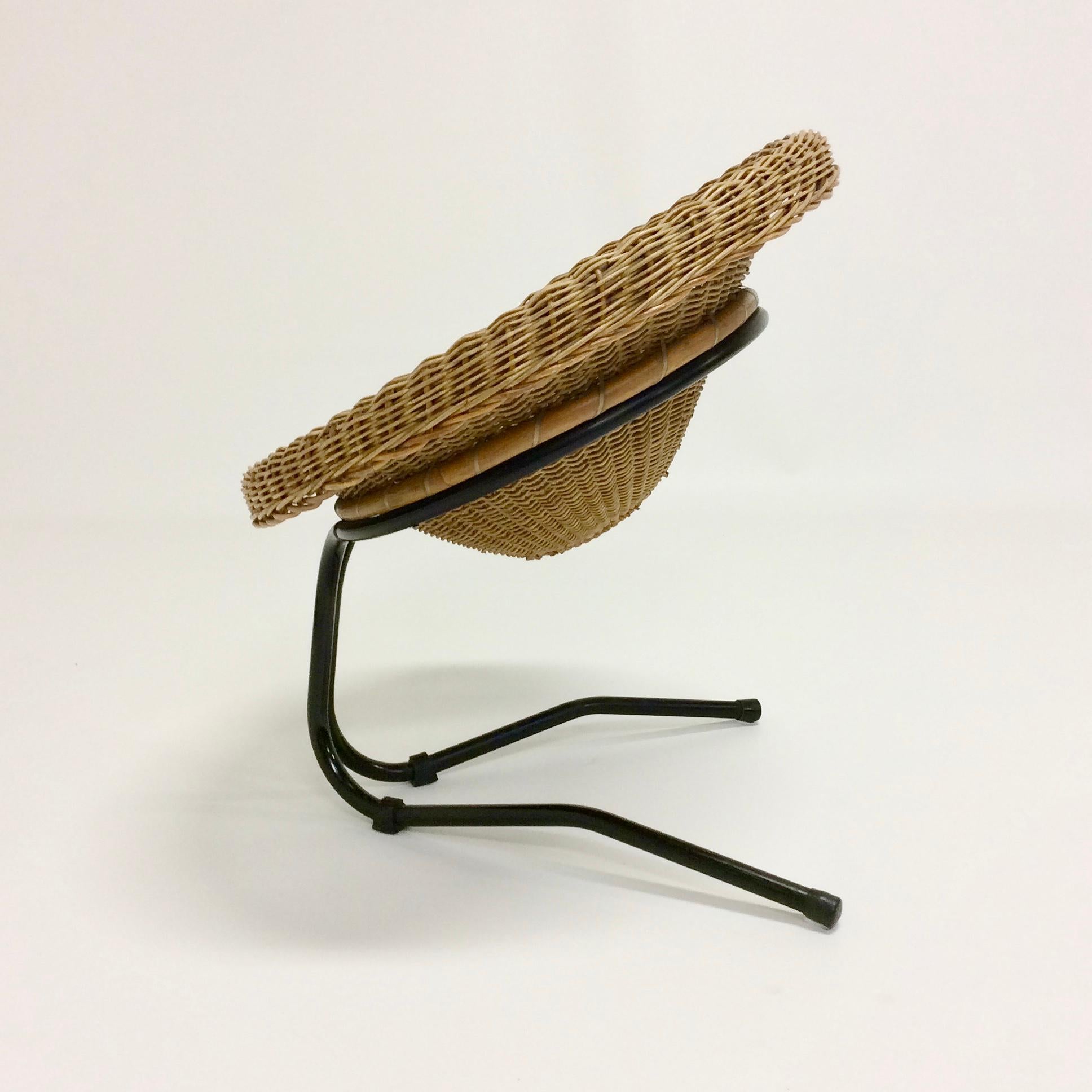 Rattan and Bamboo Armchair, circa 1960, Italy 7