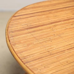 Rattan and Bamboo Round Table