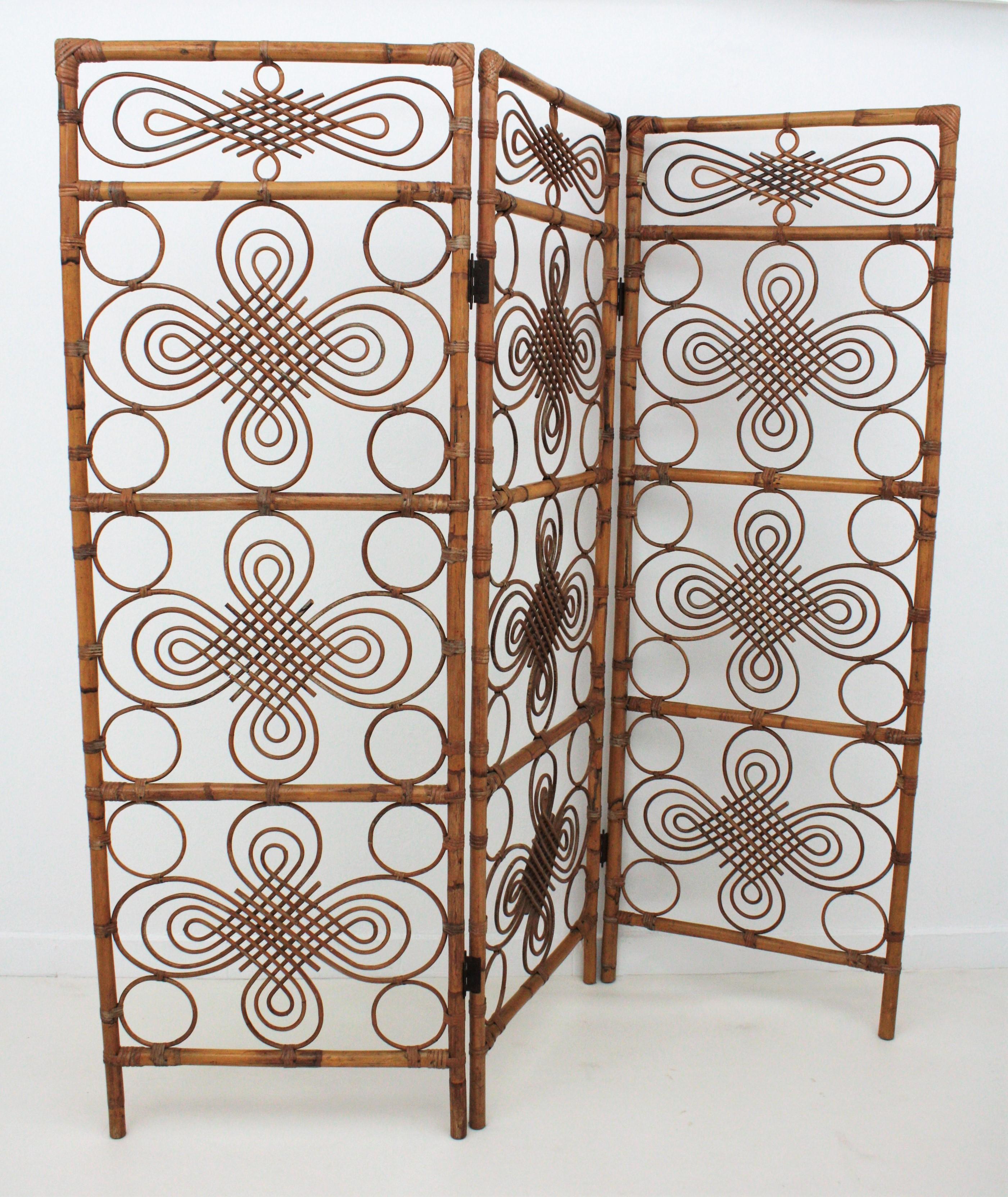 bamboo rattan room dividers