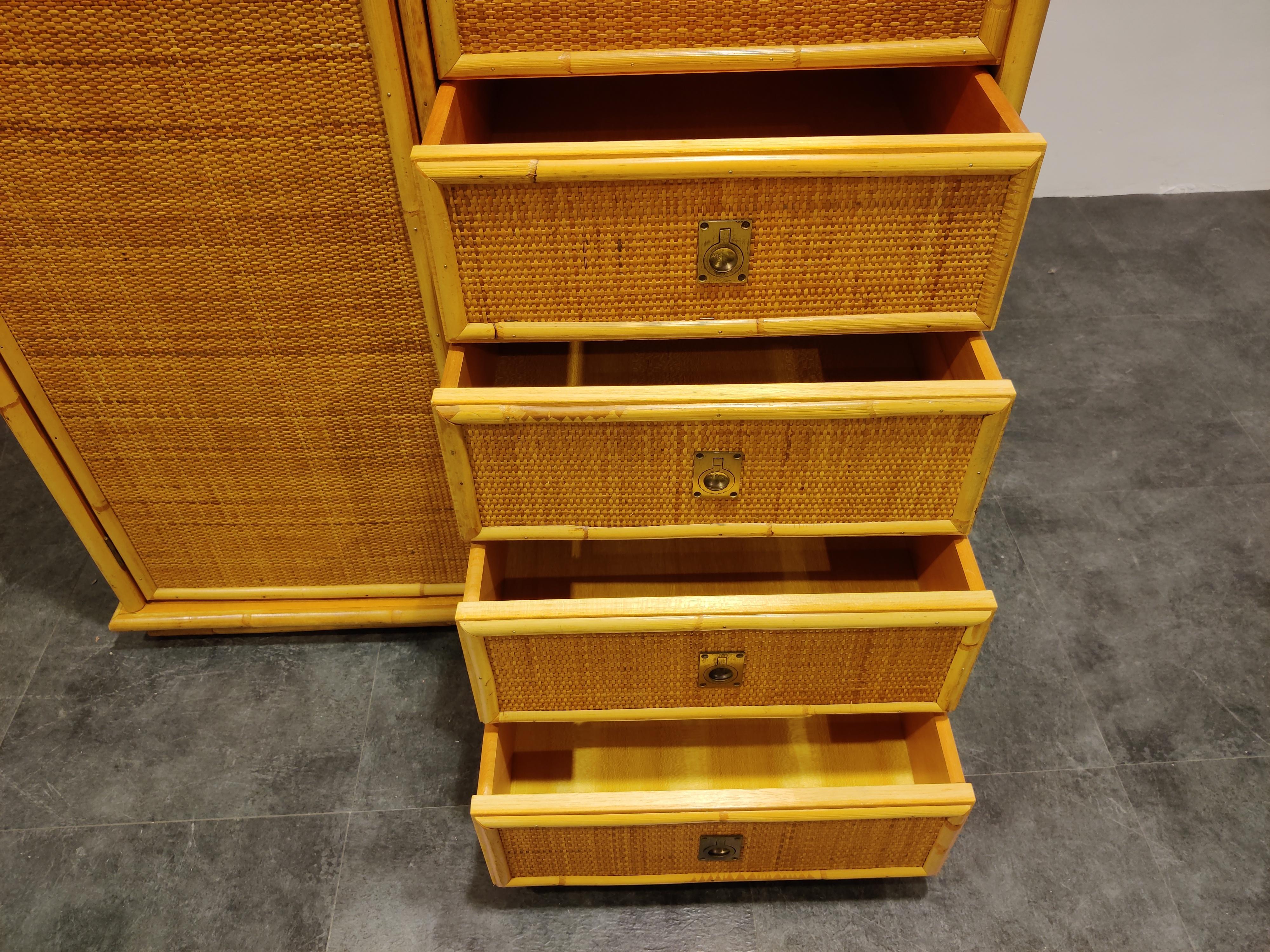 bamboo wardrobe with door