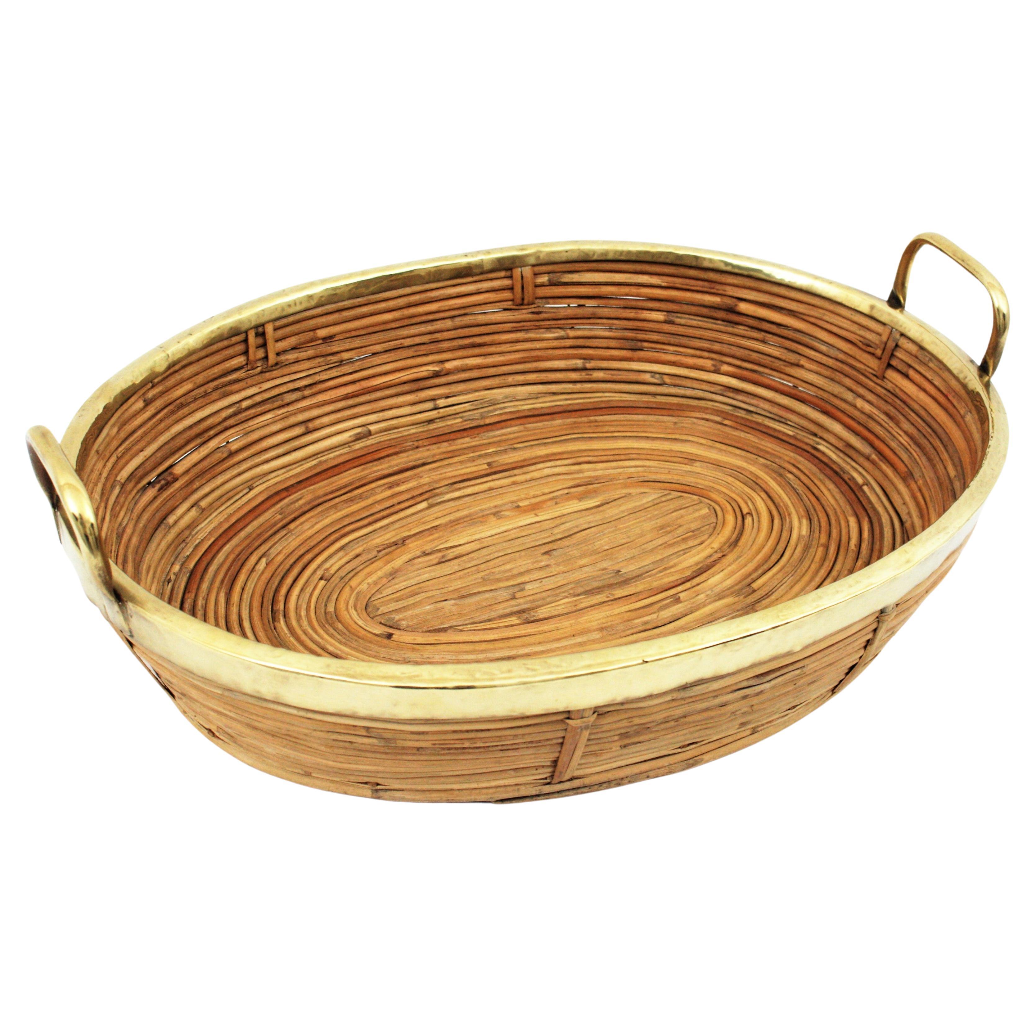 Rattan Platters and Serveware 25 For Sale at 1stDibs