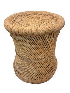 Rattan and Rope Stool