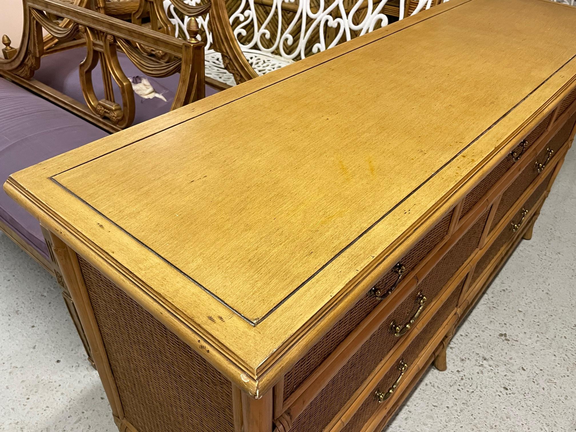 rattan dresser