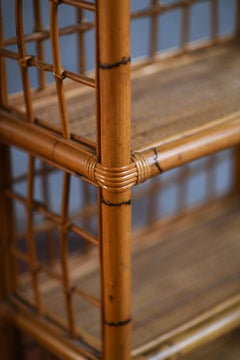 Librería de ratán y mimbre, Italia 1980