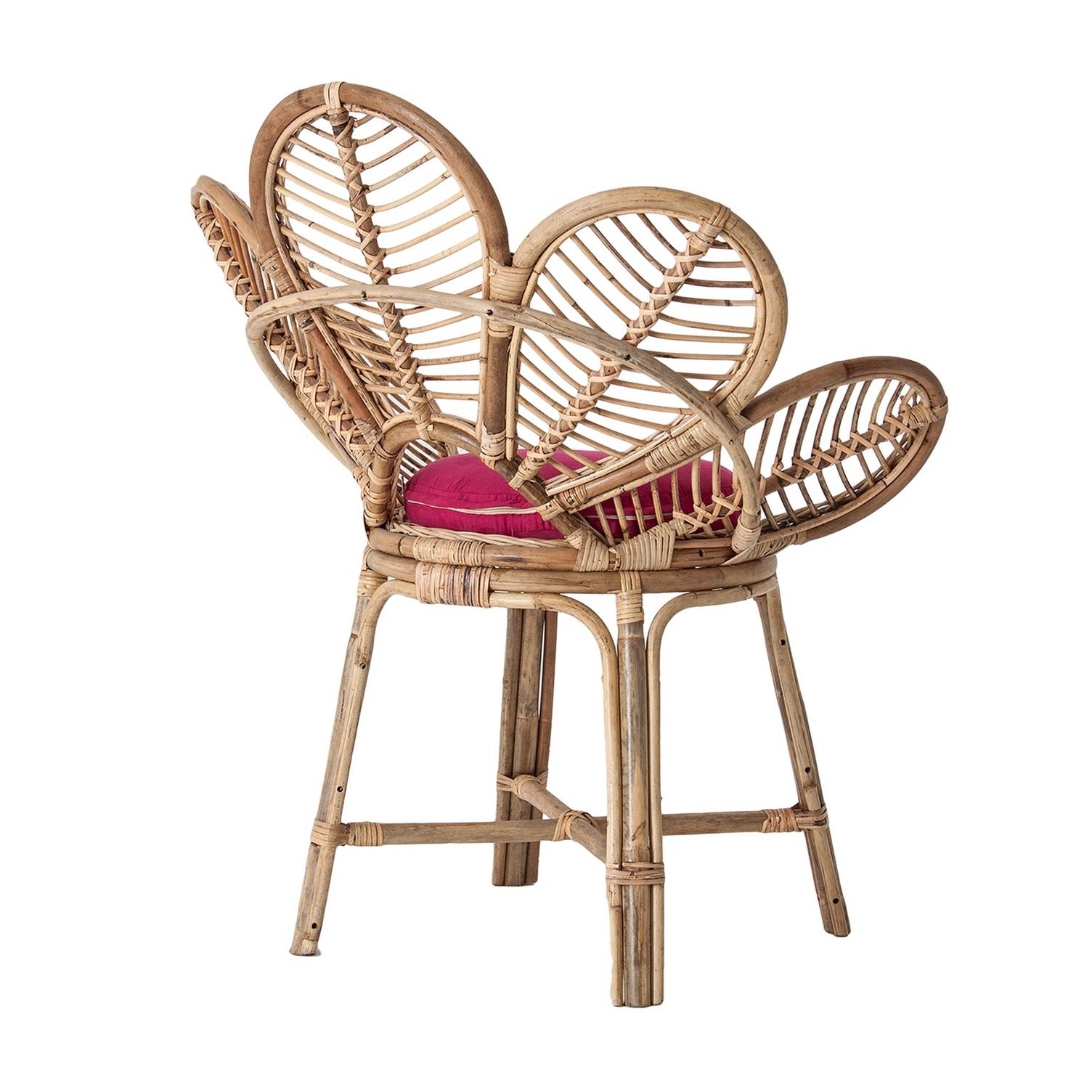 rattan flower chair