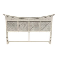 Rattan and Wicker King Pagoda Headboard