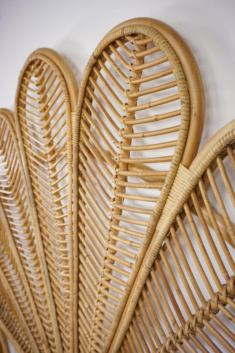Rattan and Wicker Queen Size Headboard For Sale at 1stDibs