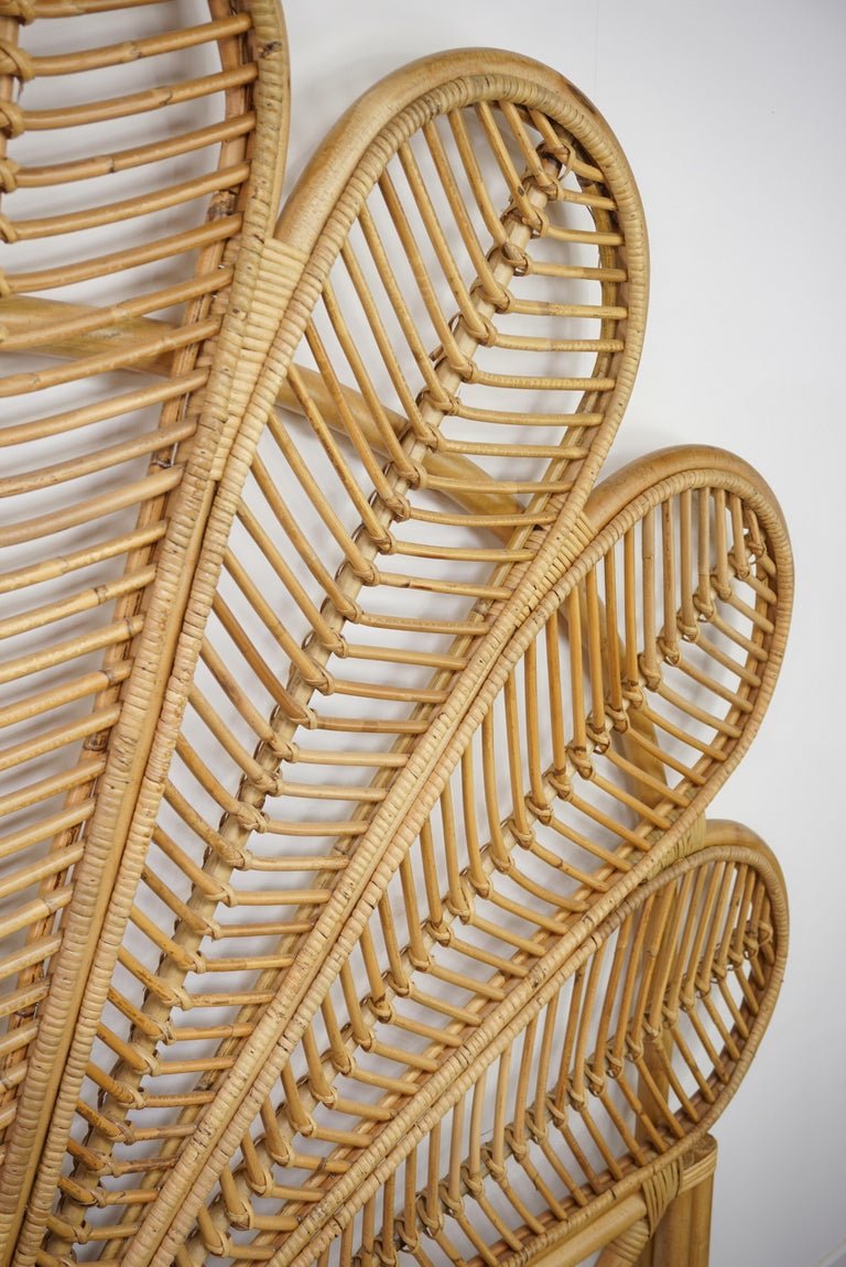 Rattan and Wicker Queen Size Headboard For Sale at 1stDibs