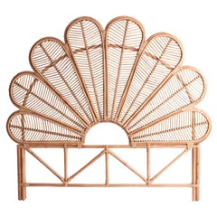 Testiera Queen Size in rattan e vimini