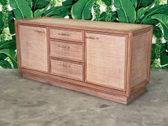 Rattan and Wicker Sideboard or Buffet Attribute to McGuire