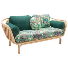 Rattan and Wicker Sofa French Design