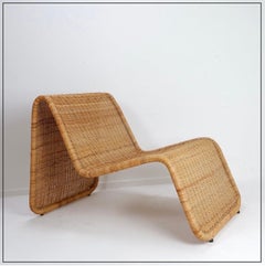 Rattan and wickers Longue Chair