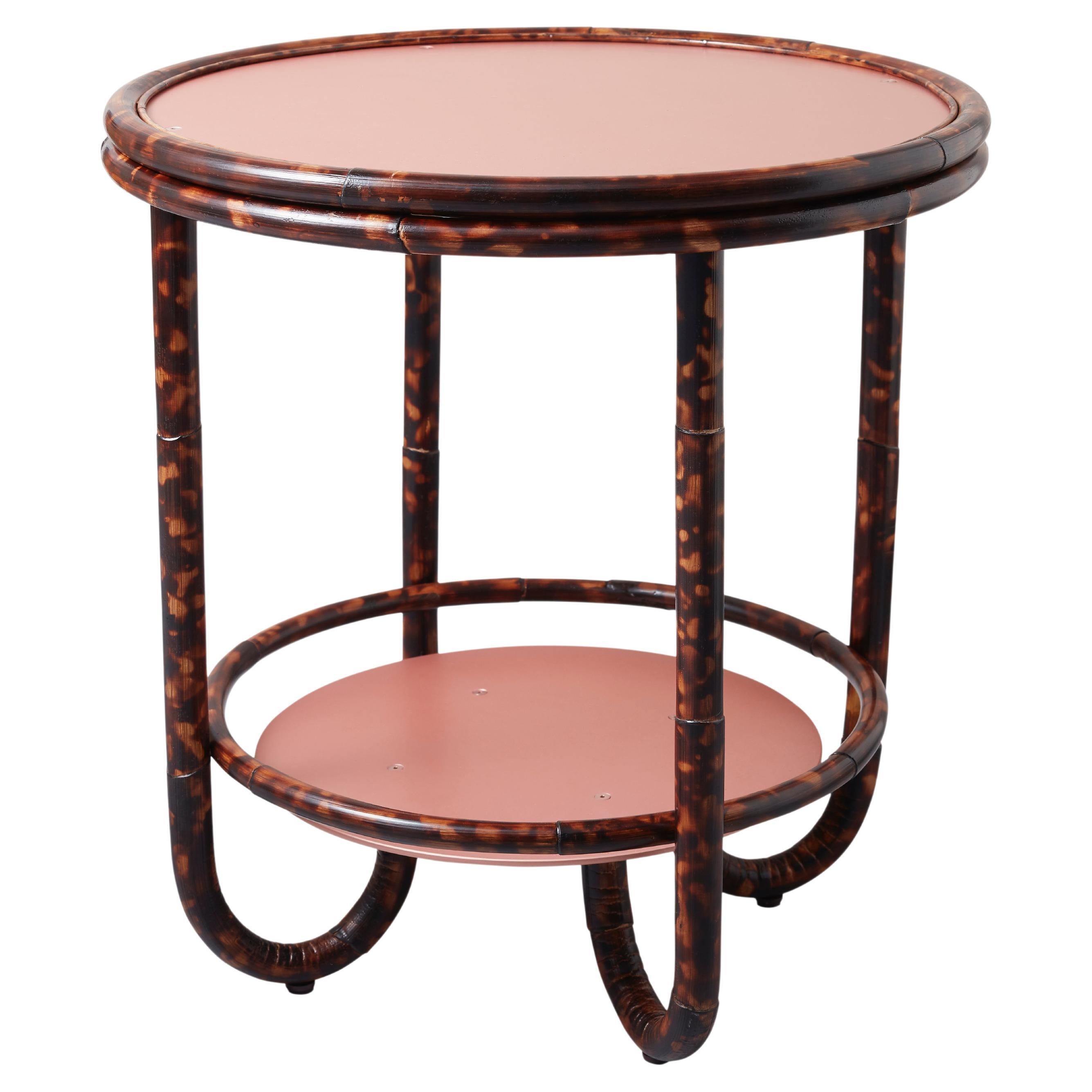 Rattan Anodised Cocktail Table by Tino Seubert For Sale