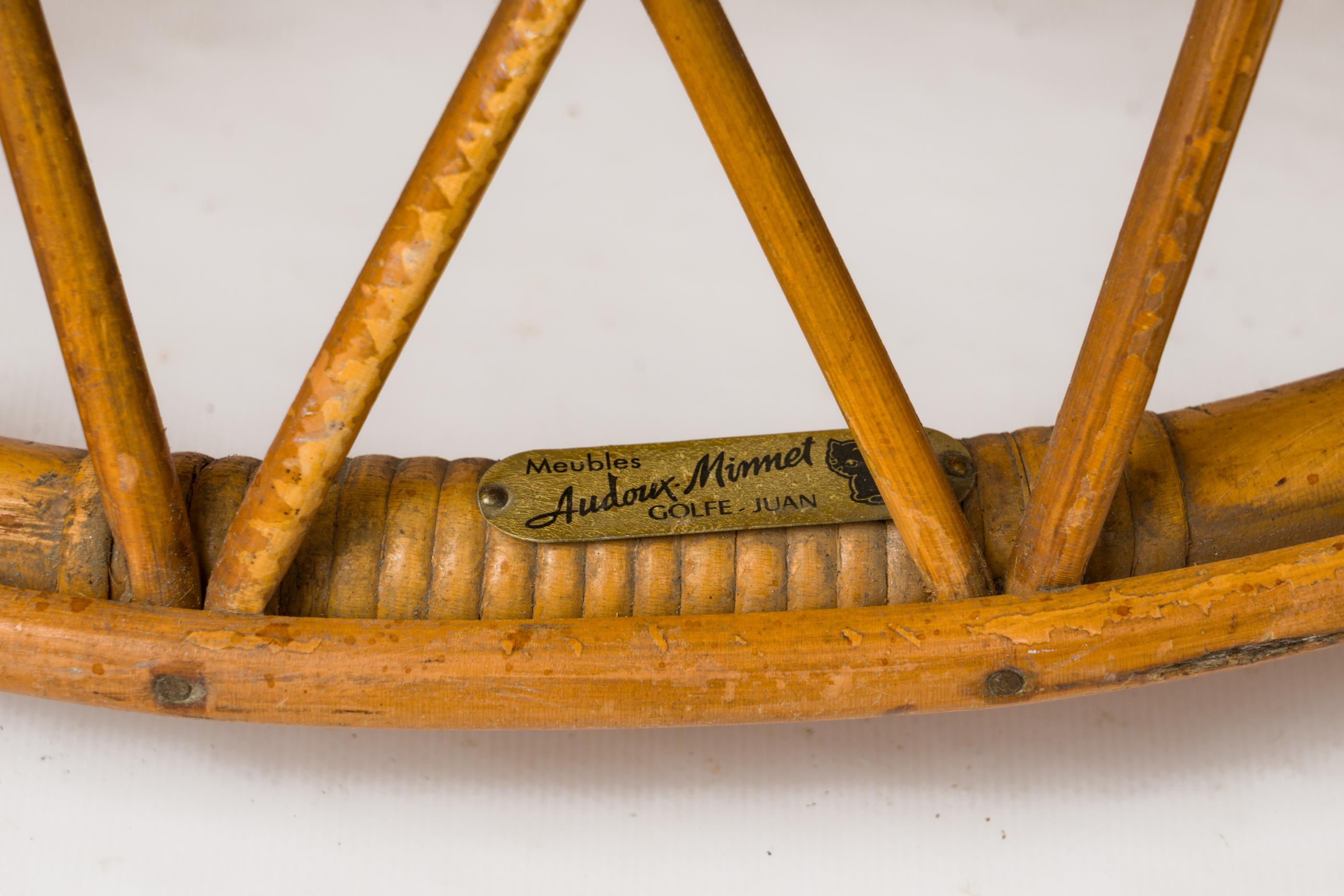 Petite Basket Shaped Rattan 