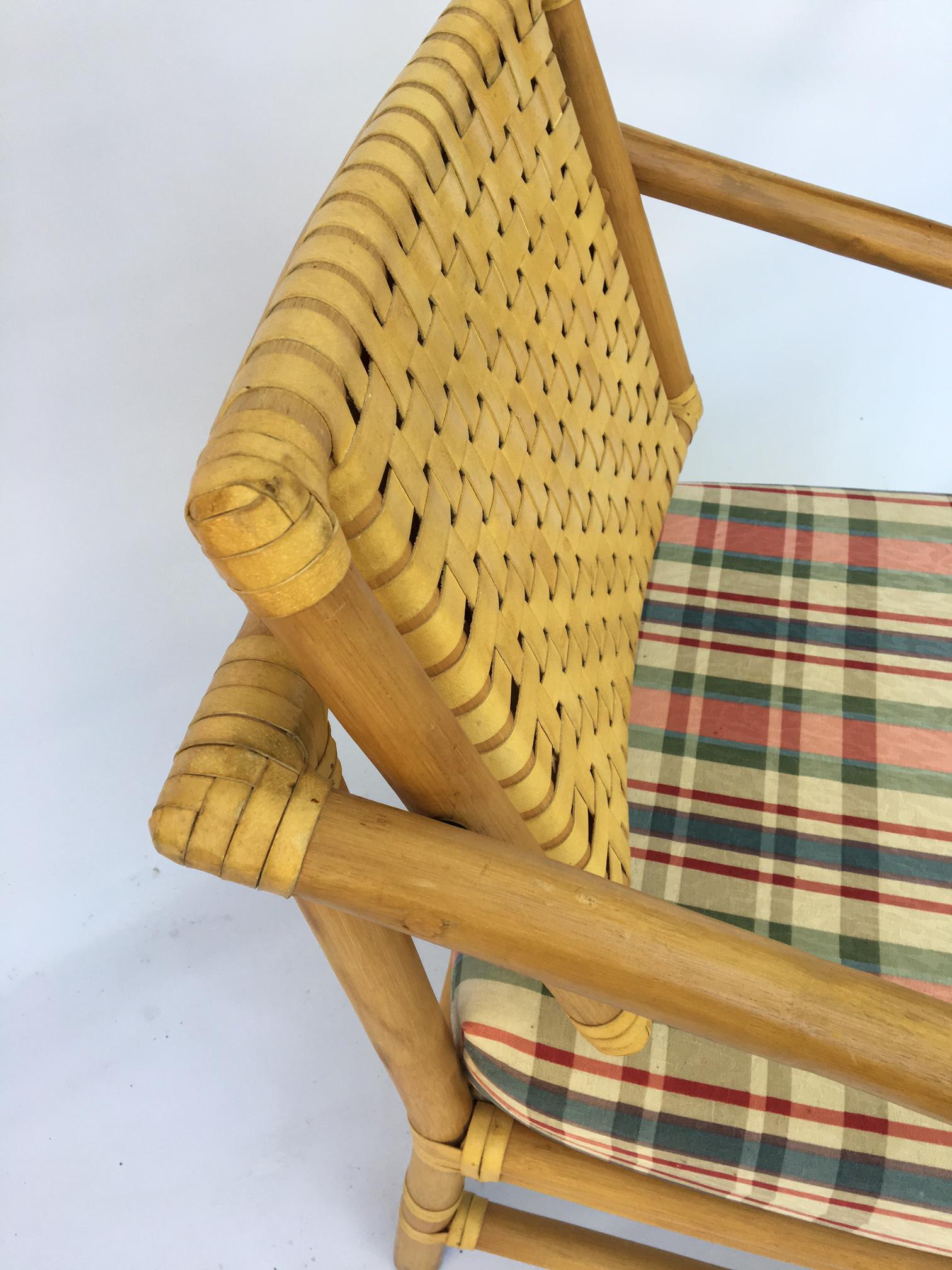 Late 20th Century Rattan Bamboo Dining Armchairs by Brown Jordan