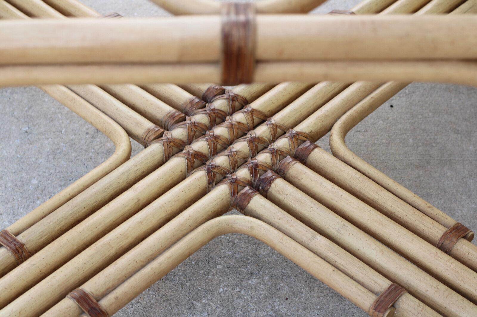 Base de table à manger en bambou et rotin par Drexel Heritage en vente 6