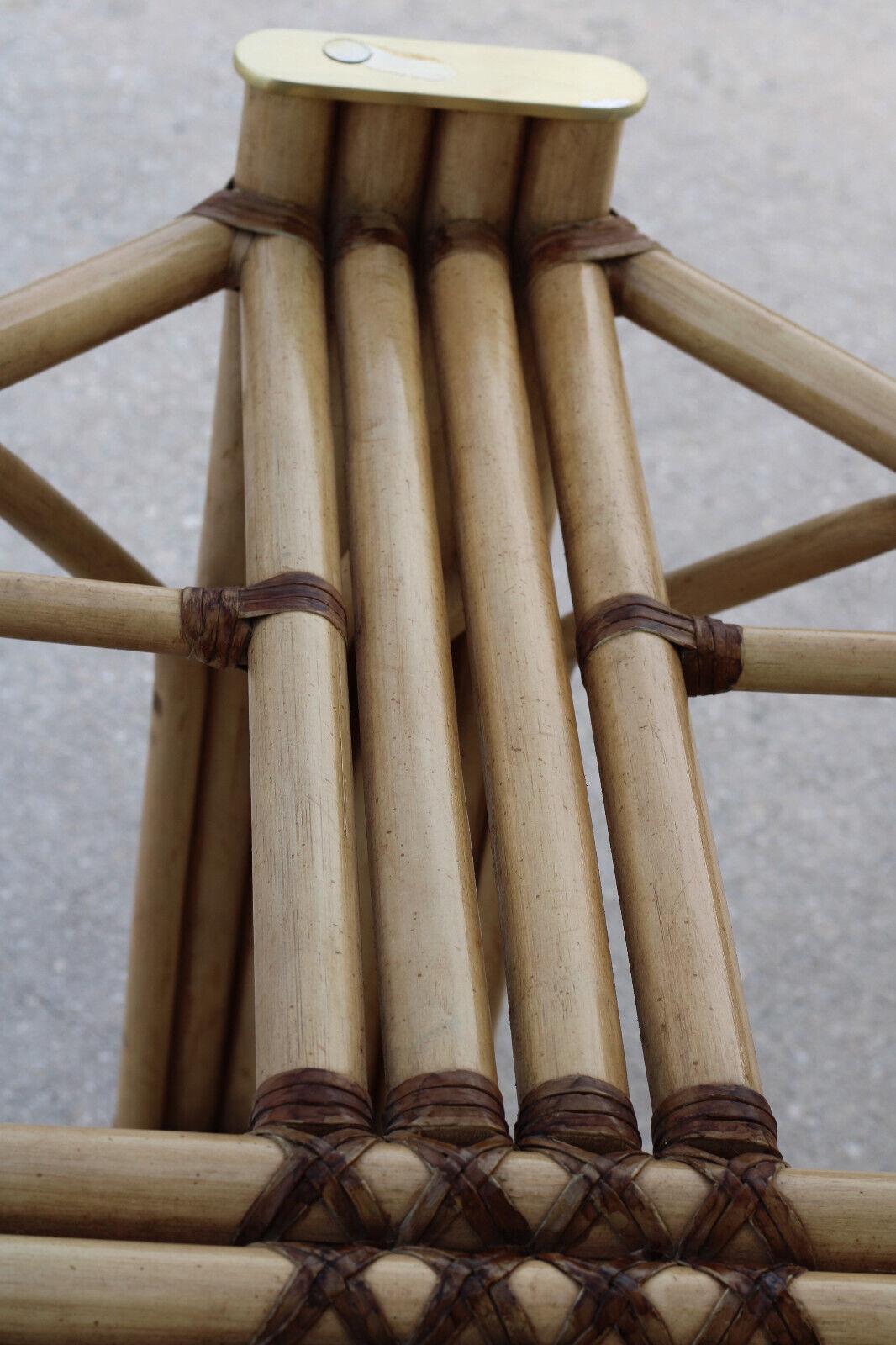 Base de table à manger en bambou et rotin par Drexel Heritage en vente 7