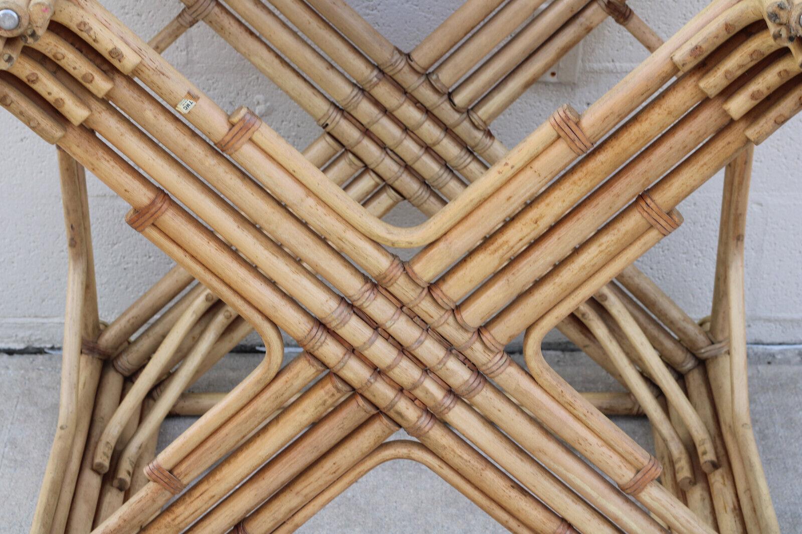 Esstischsockel aus Rattan und Bambus von Drexel Heritage im Angebot 10