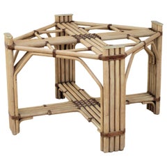 Rattan Bamboo Dining Table Base by Drexel Heritage