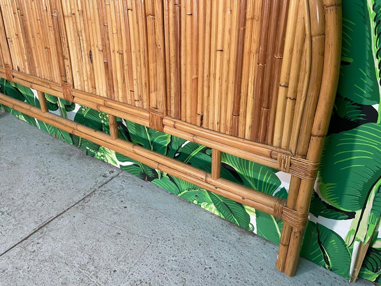 Rattan Bamboo King Size Headboard at 1stDibs