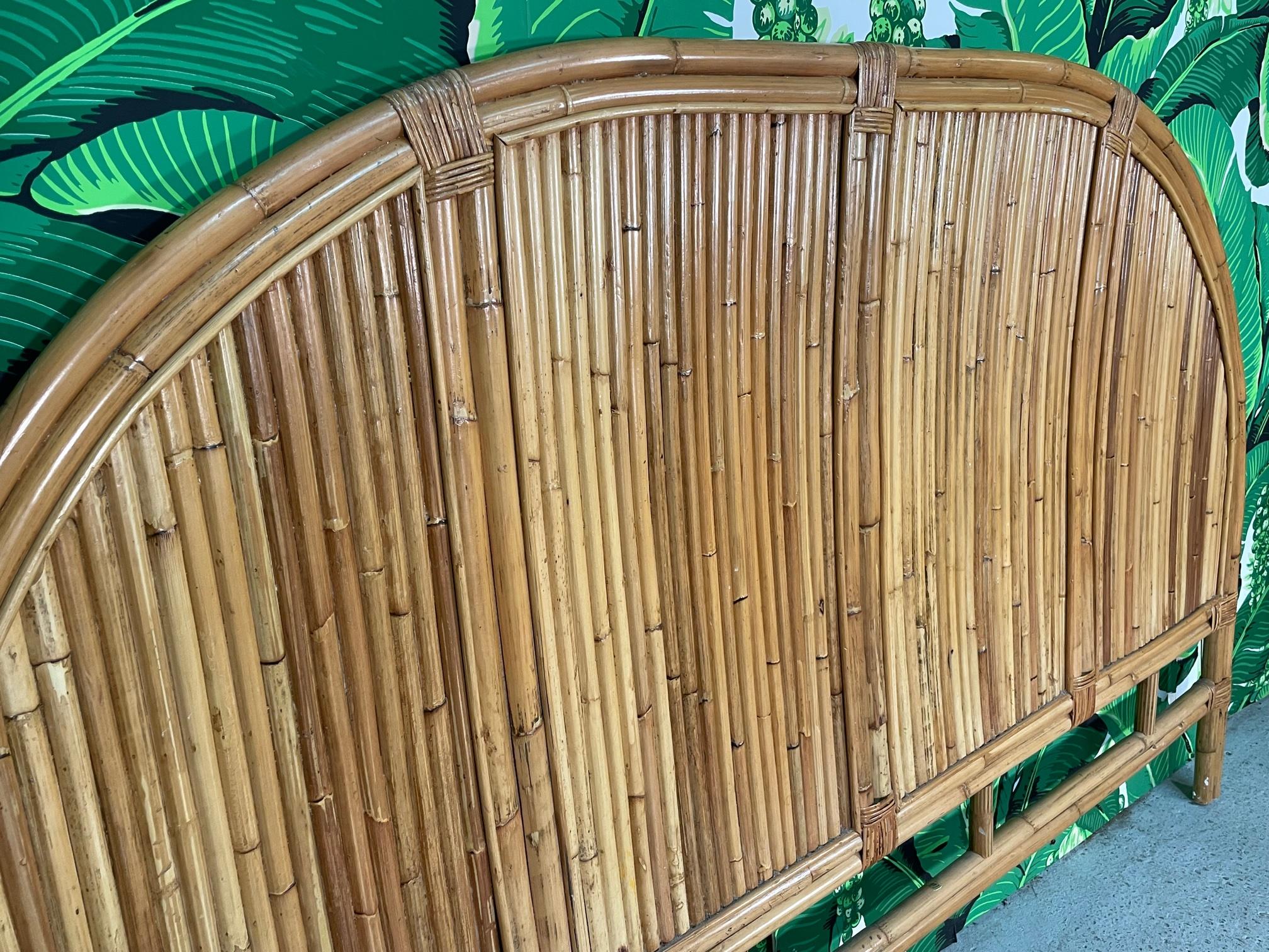 Organic Modern Rattan Bamboo King Size Headboard