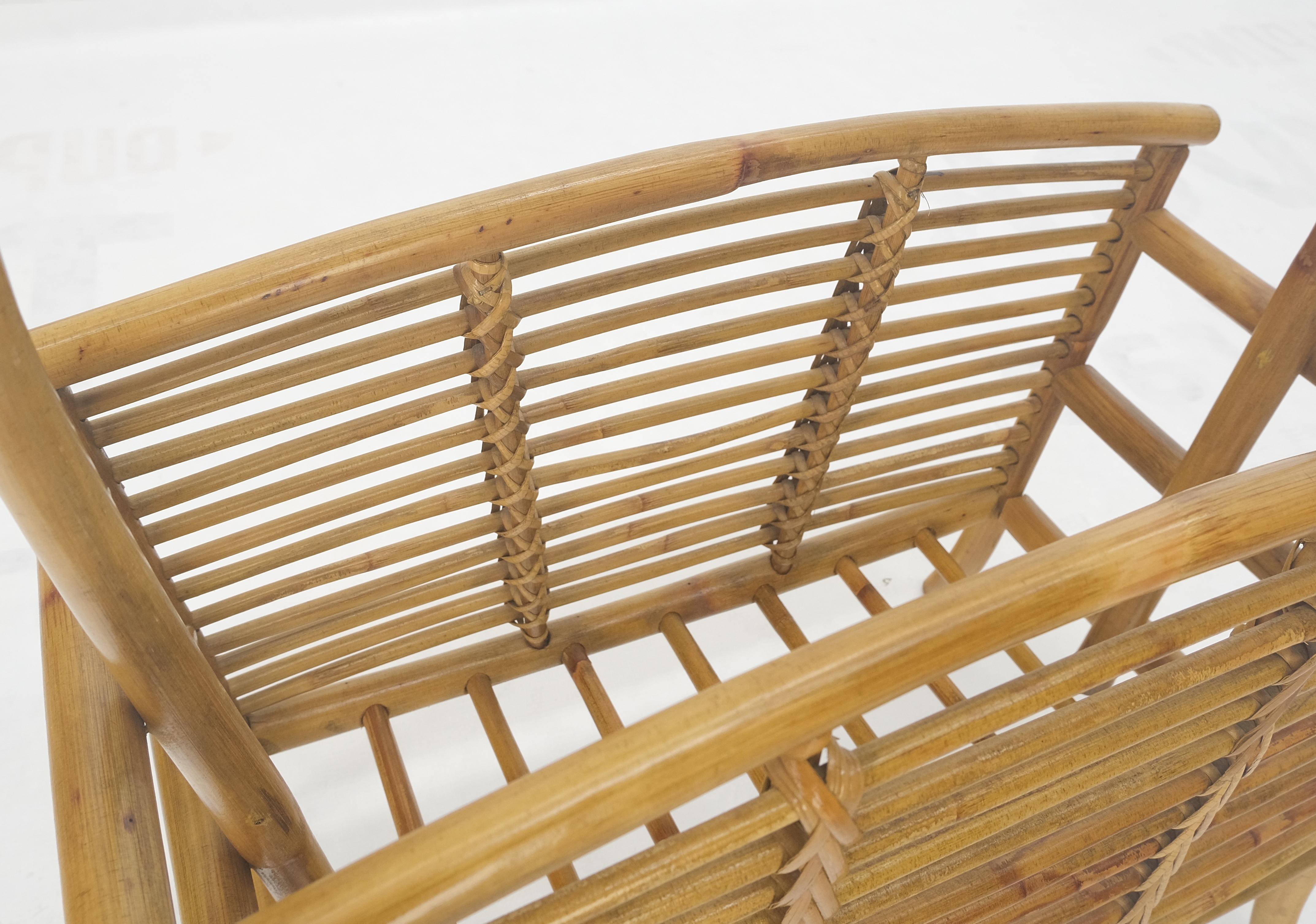 Lacquered Rattan Bamboo Mid Century Modern c1960s Magazine Rack Super Clean MINT! For Sale