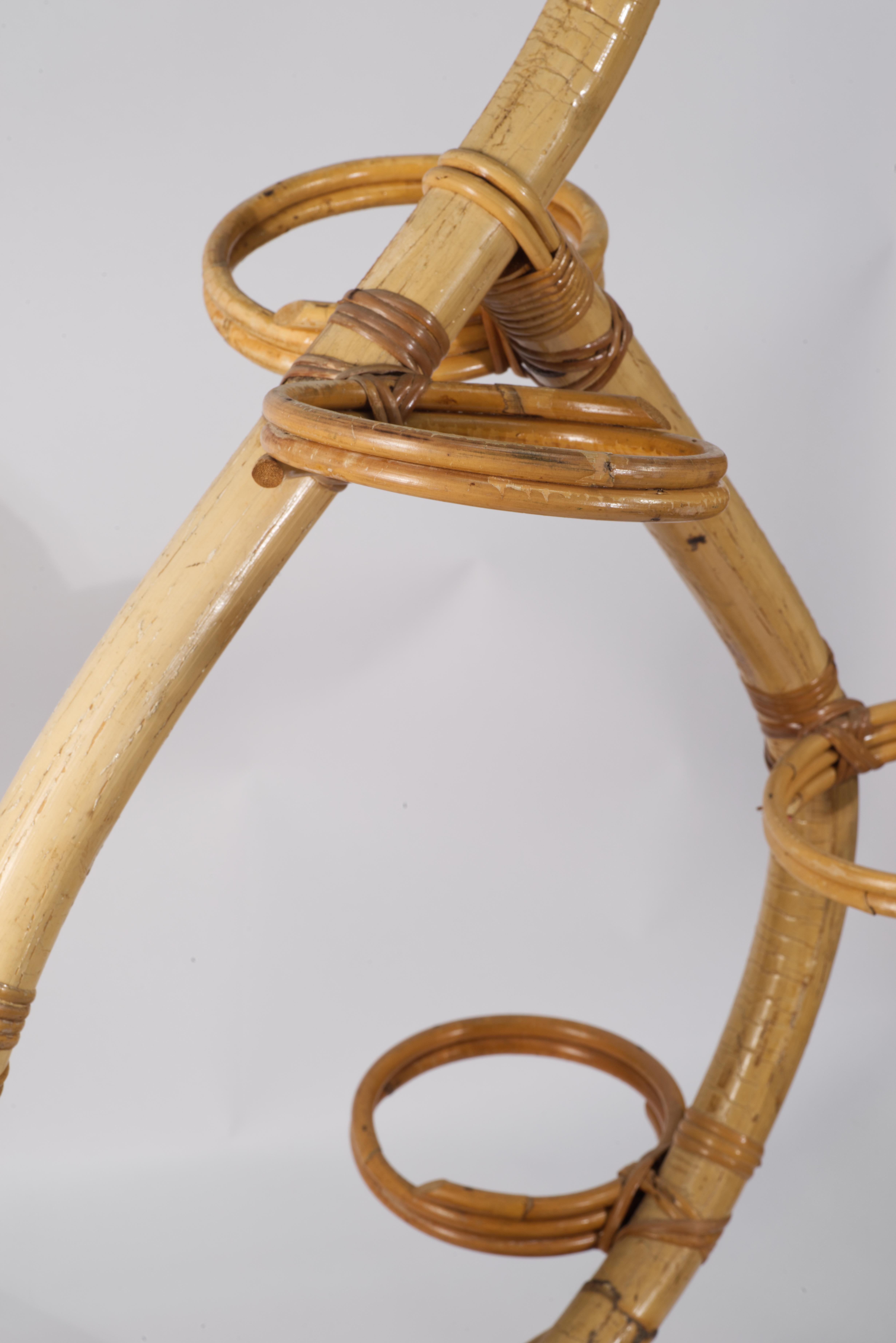 XX secolo Divisorio in rattan e bambù per piante, Italia, anni '50 in vendita