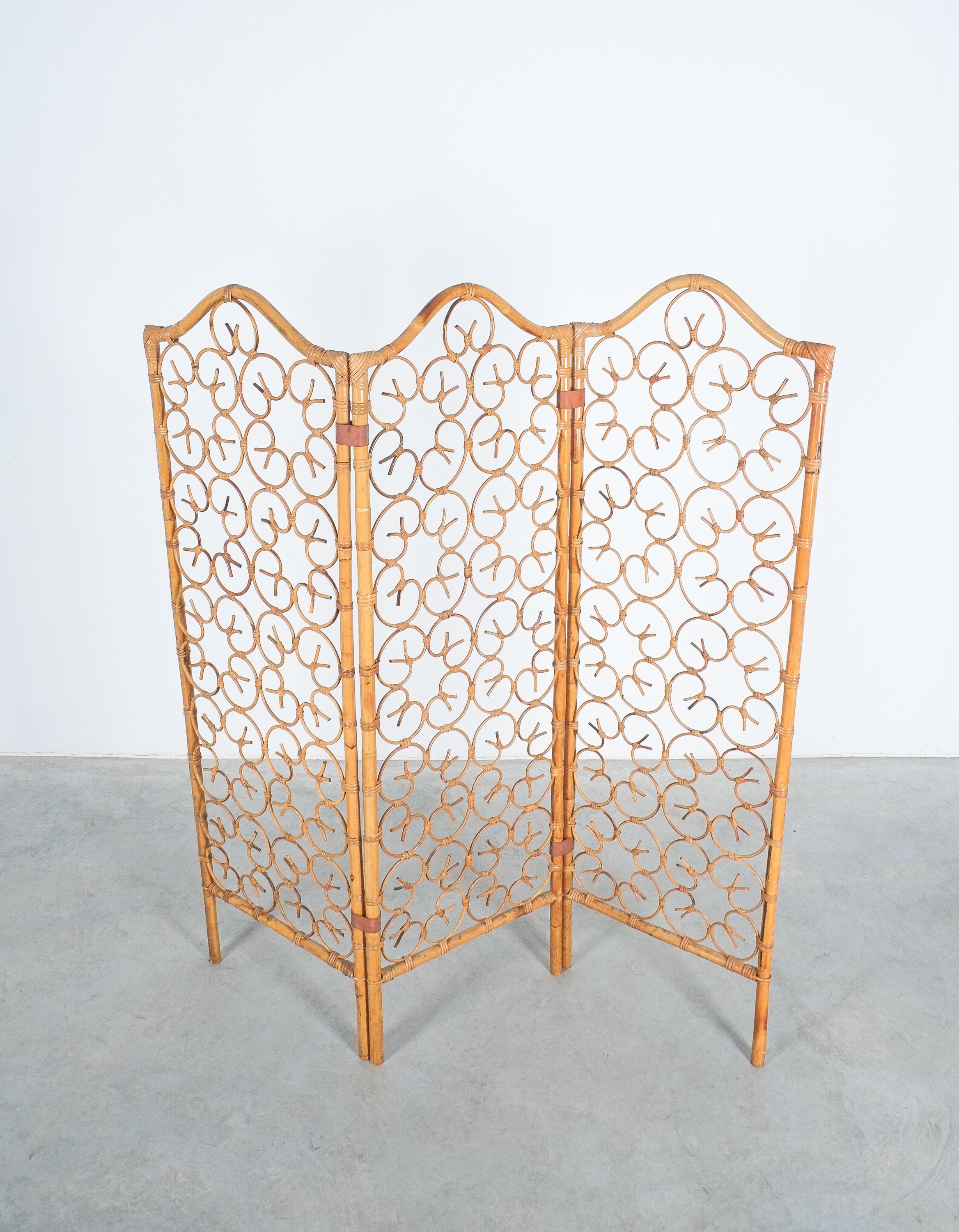 wicker room divider