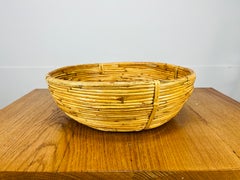 Rattan basket, Italy, 1960's