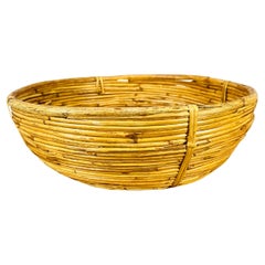 Rattan basket, Italy, 1960's