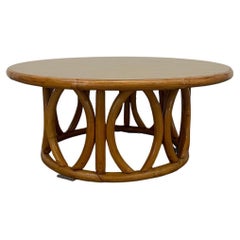 Rattan bentwood Coffee Table - Laminate Surface