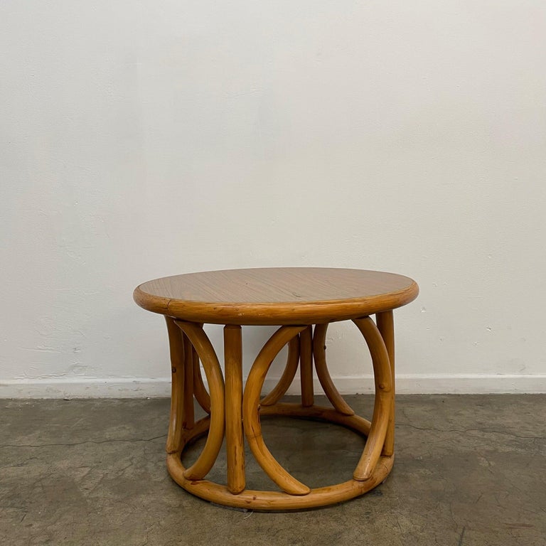 Rattan Bentwood Side Tables, Sold Separately For Sale at 1stDibs