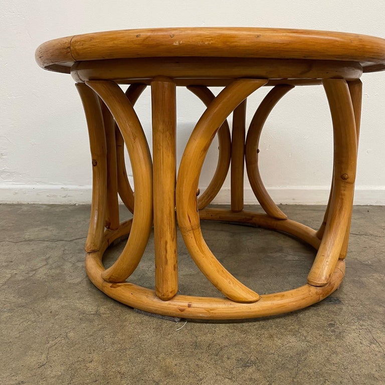 Rattan Bentwood Side Tables, Sold Separately For Sale at 1stDibs