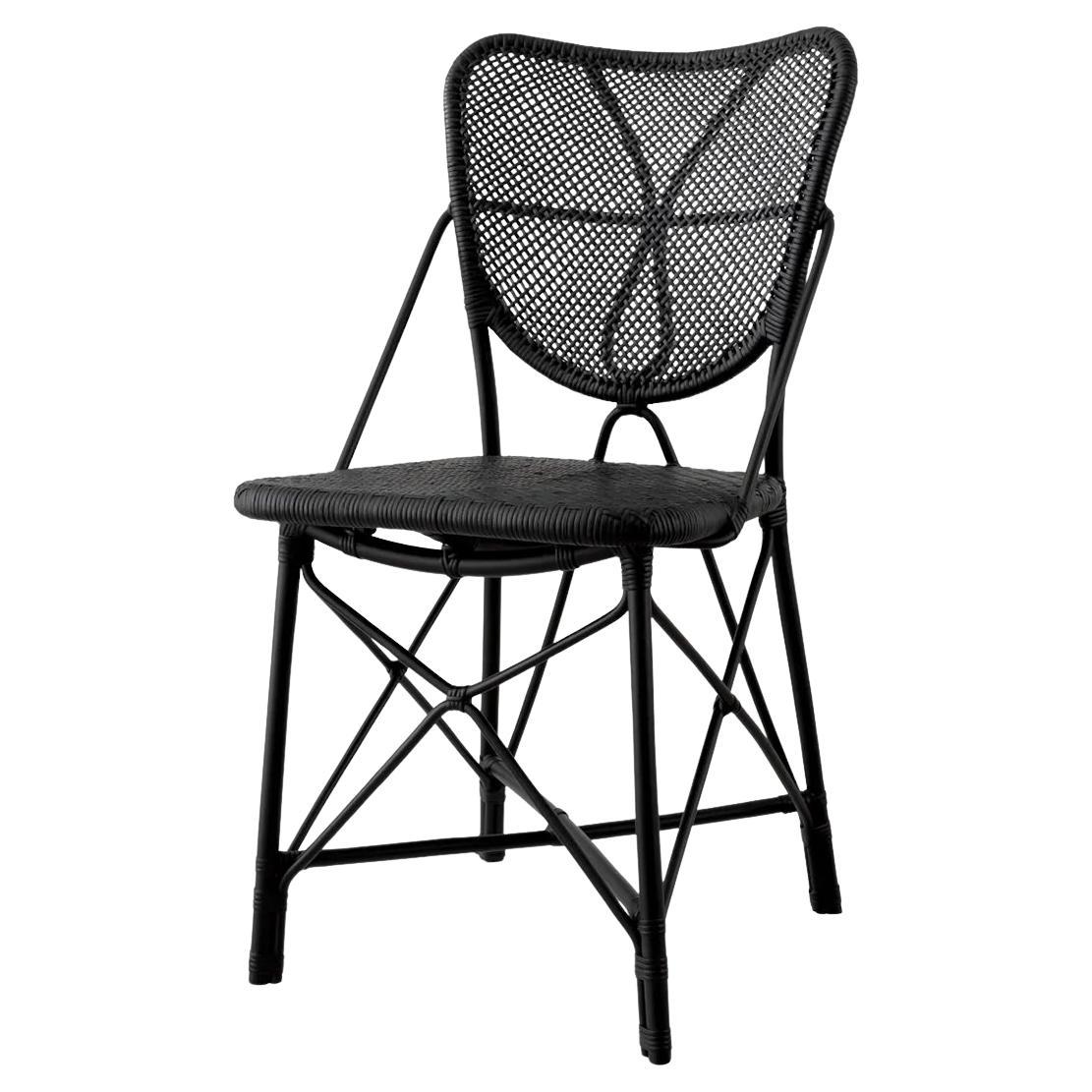 Rattan Black Chair