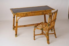 Bureau et chaise de Gilles Sermadiras, Ed. Maison & Jardin - années 1960