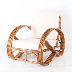 Fauteuil " bretzel " en rotin