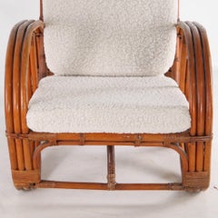 Fauteuil en rotin « bretzel »
