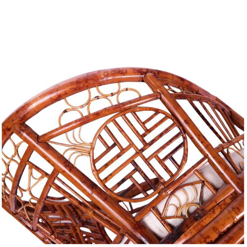 Rattan Brighton Pavillion Chair In Good Condition For Sale In Locust Valley, NY