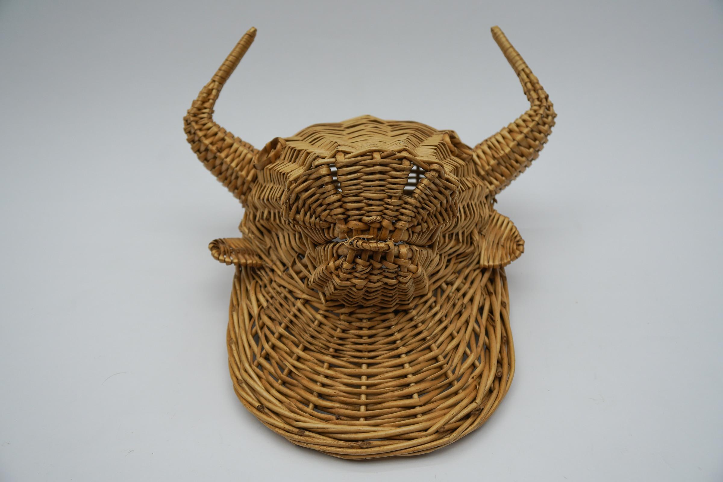 Italian Rattan Bull Head