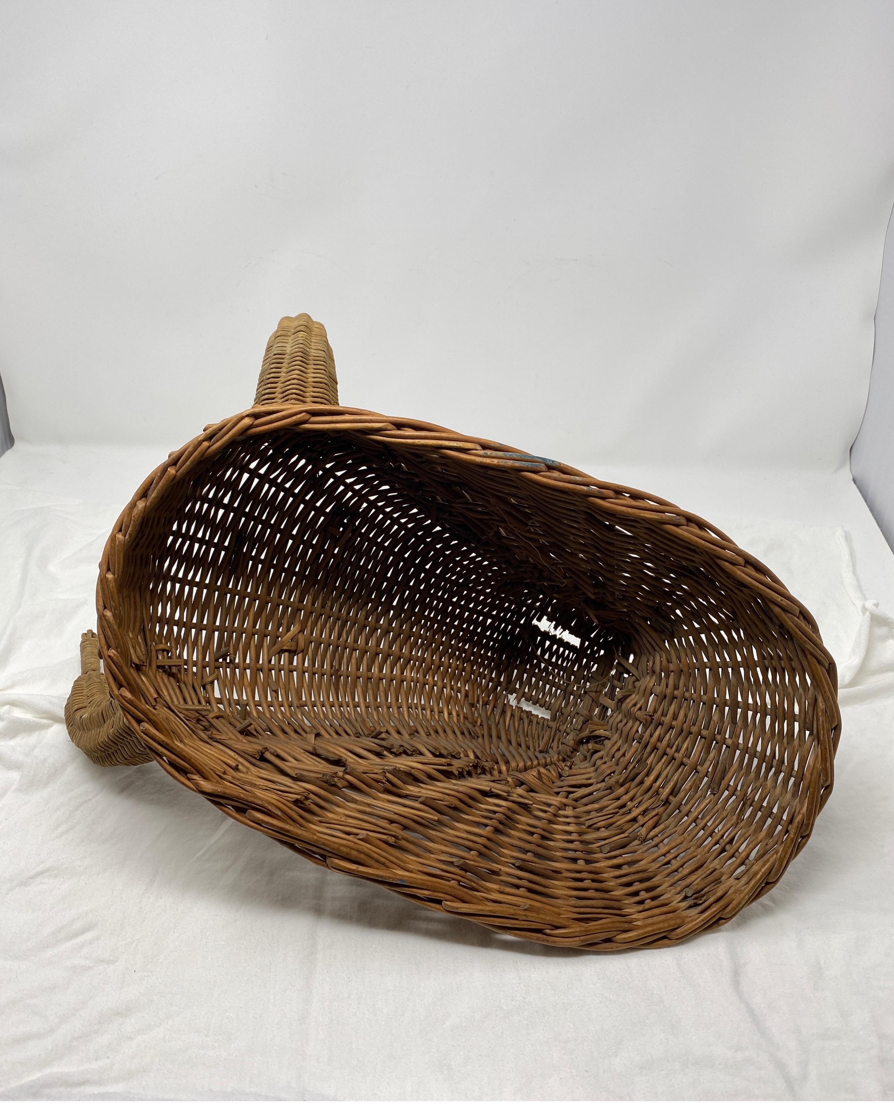 20th Century Rattan Bull Head