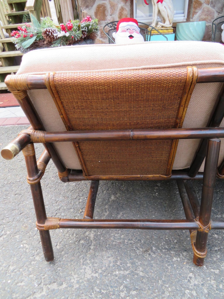 Rattan Campaign Style Ficks Reed Far Horizon Collection Sofa by John ...