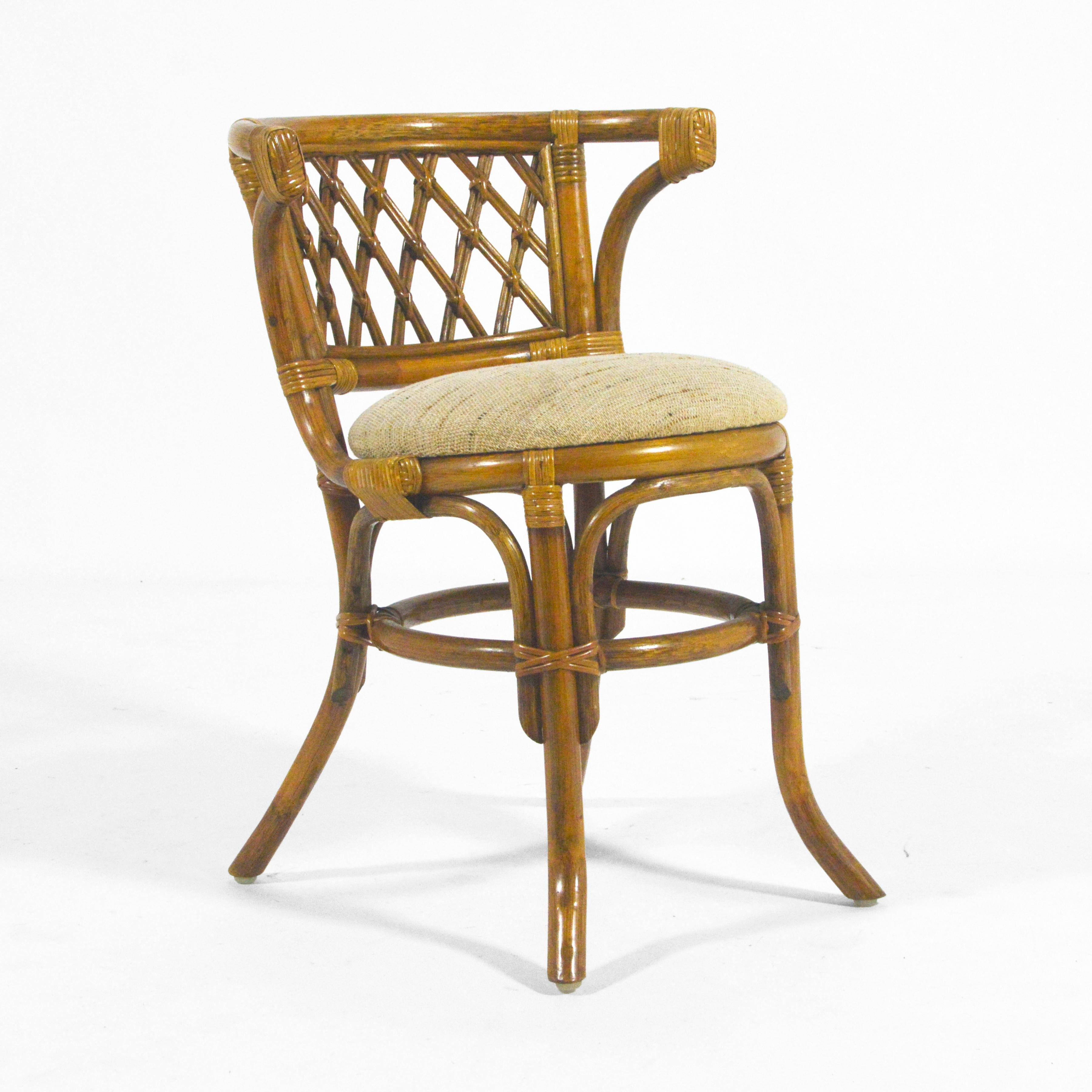 Rattan & Cane Game Table and Chair Set 3
