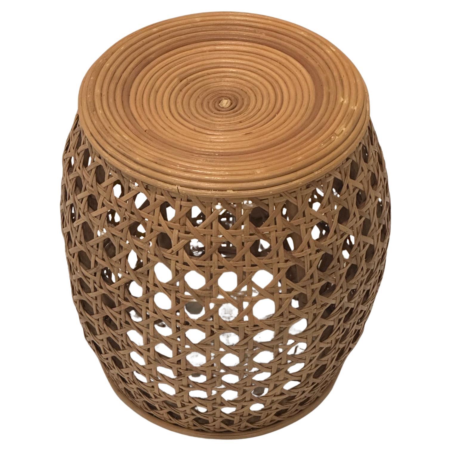 Tavolino da giardino in rattan e canne in vendita