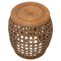 Tavolino da giardino in rattan e canne