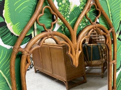 Rattan Cathedral Mirror by McGuire