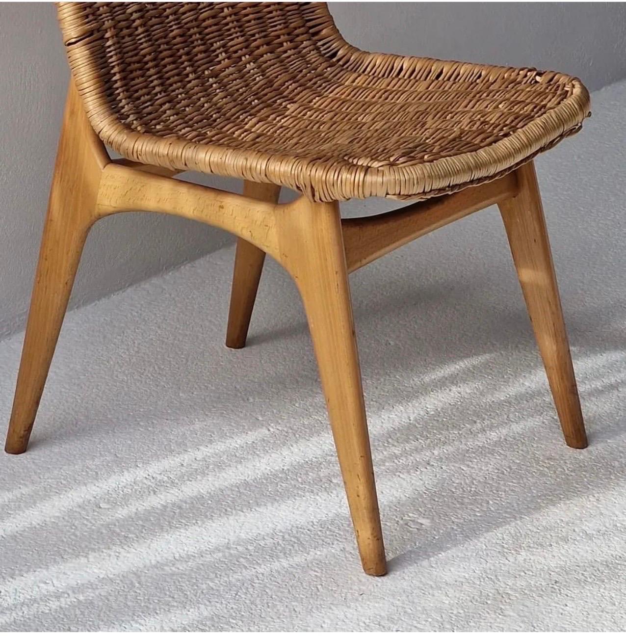 Autre Fauteuil en rotin, vers 1955 en vente