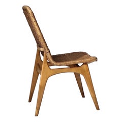 Sedia in rattan, 1955 circa