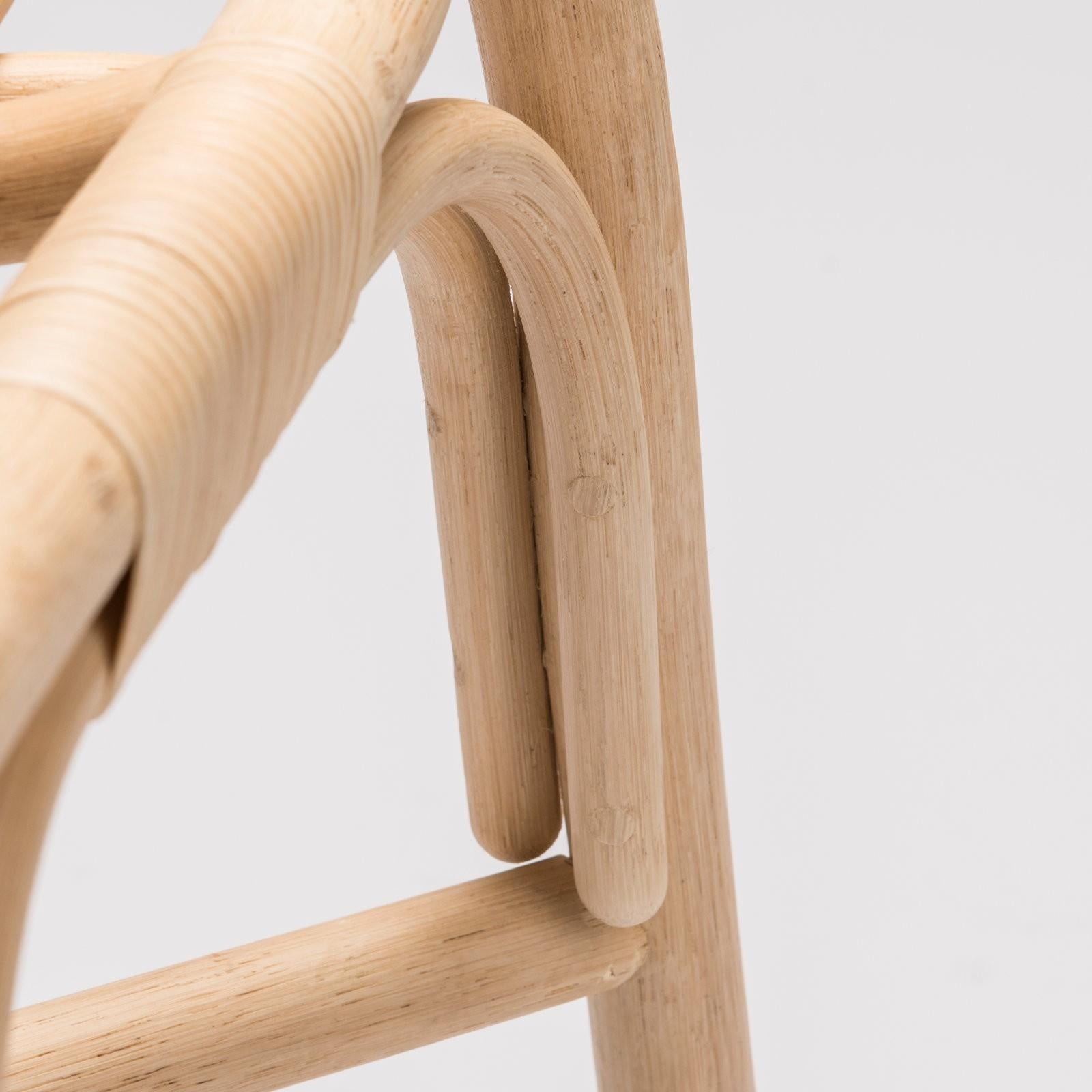 Mid-Century Modern Rattan Chair French Design