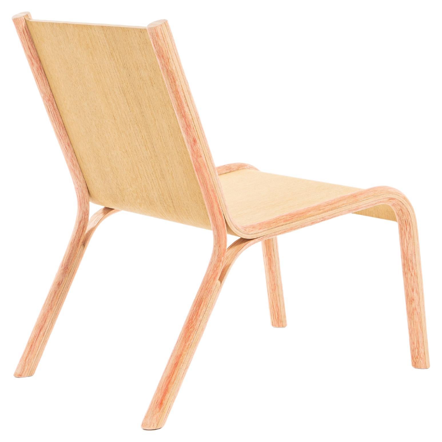 Josian chair, debarked and curved rattan and oak by 13 Desserts