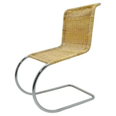 Rattan chair "Mr 10" design Mies Van Der Rohe for Knoll, 1960s